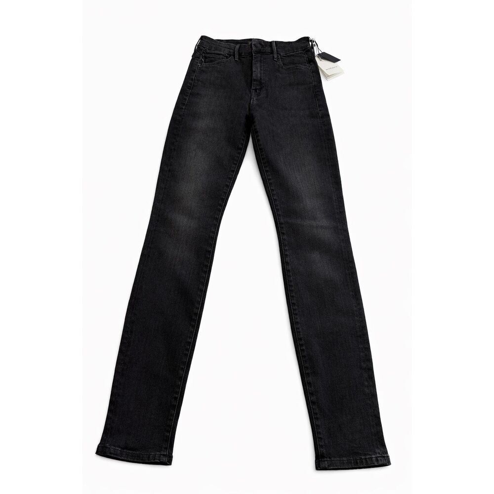 NWT Mother High Waisted Looker Black Hawk Denim Jeans Size 25 New